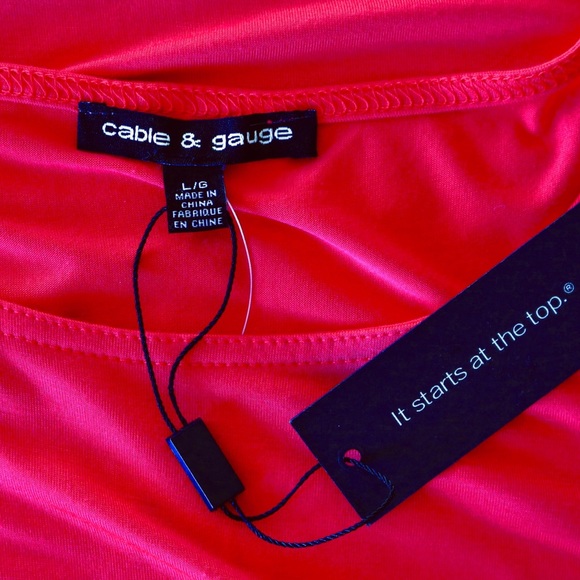 Cable & Gauge short sleeve top size L - Picture 3 of 3